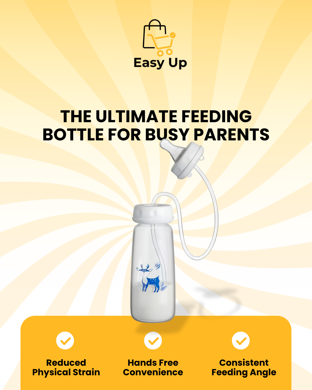 Hands-Free Baby Bottle