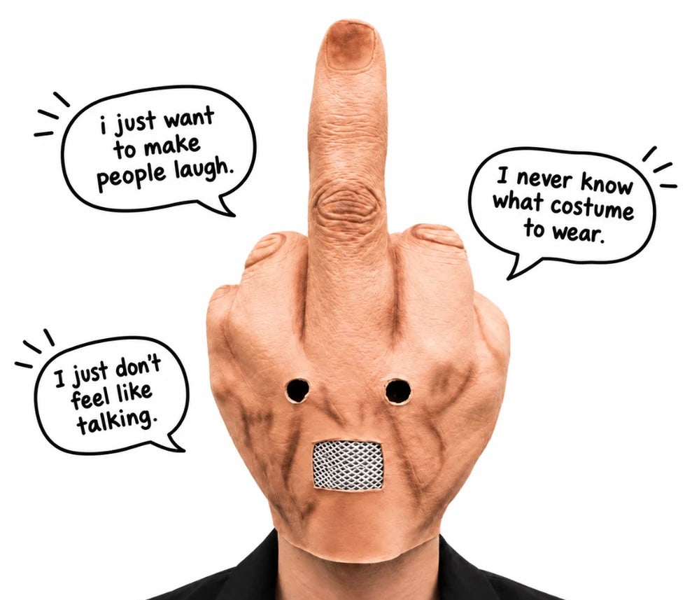 EasyUp Middle Finger Mask