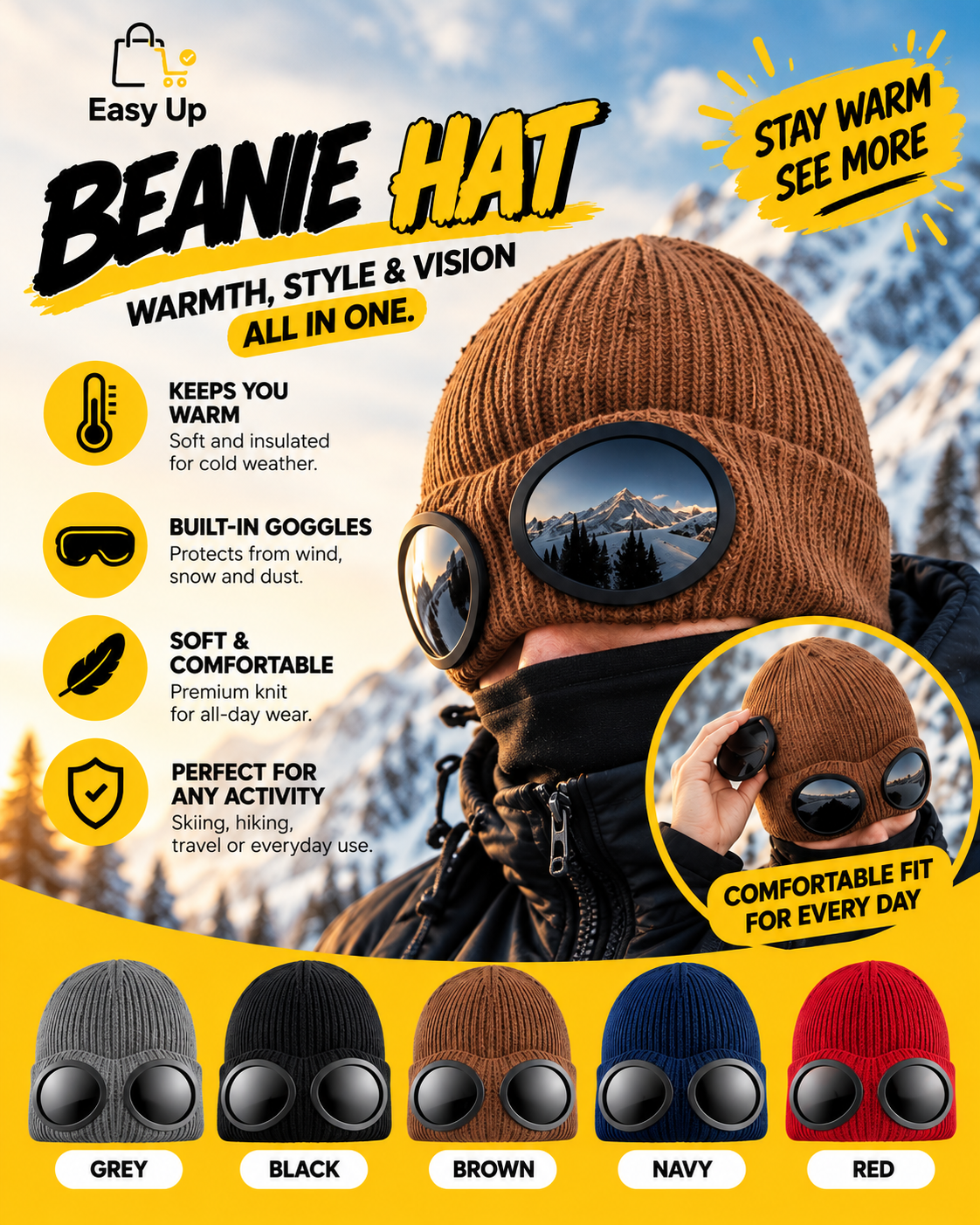 EasyUp  Beanie Hat