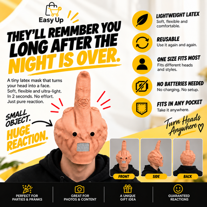 EasyUp Middle Finger Mask